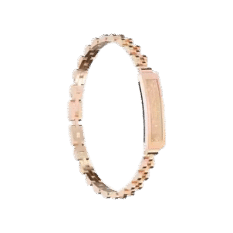Elegant Women's Smart Bracelet – Gold & Silver with Heart Rate Monitor & Bluetooth